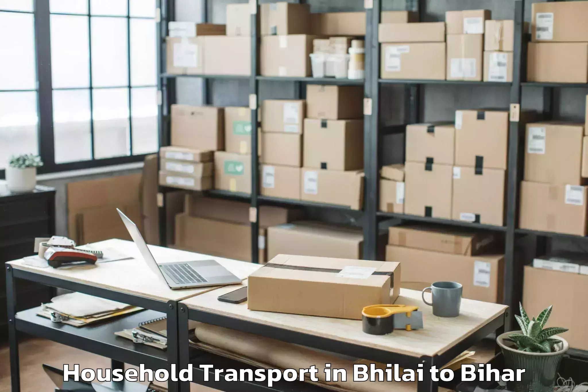 Hassle-Free Bhilai to Kusheshwar Asthan Household Transport